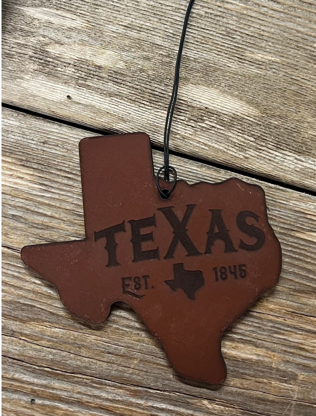 Leather Texas Est 1845 Car Freshie DRF