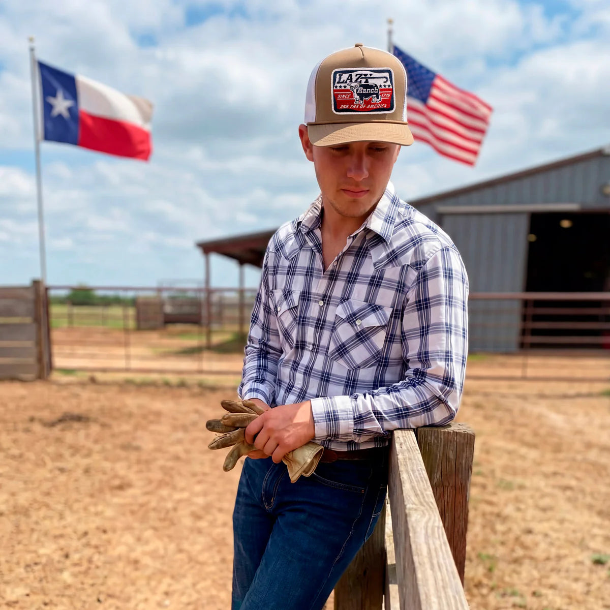 Lazy J Ranch Liberty 250 Years Classic Five Panel Trucker Hat