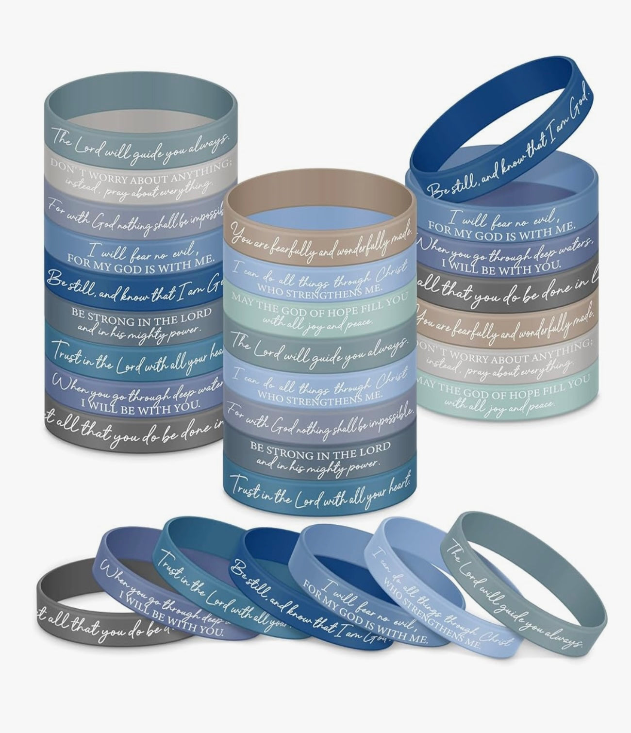 Bible Verse Silicone Bracelets