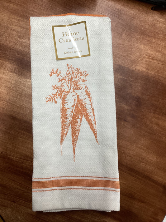 Carrot Dish Towel 2 Pack - Home Creations