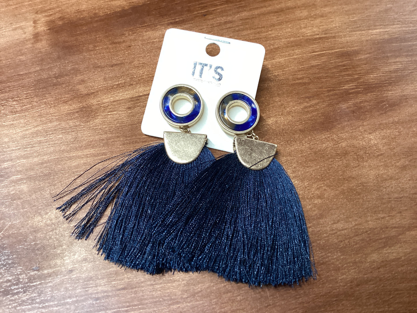 IT’S Sense blue fringe earrings