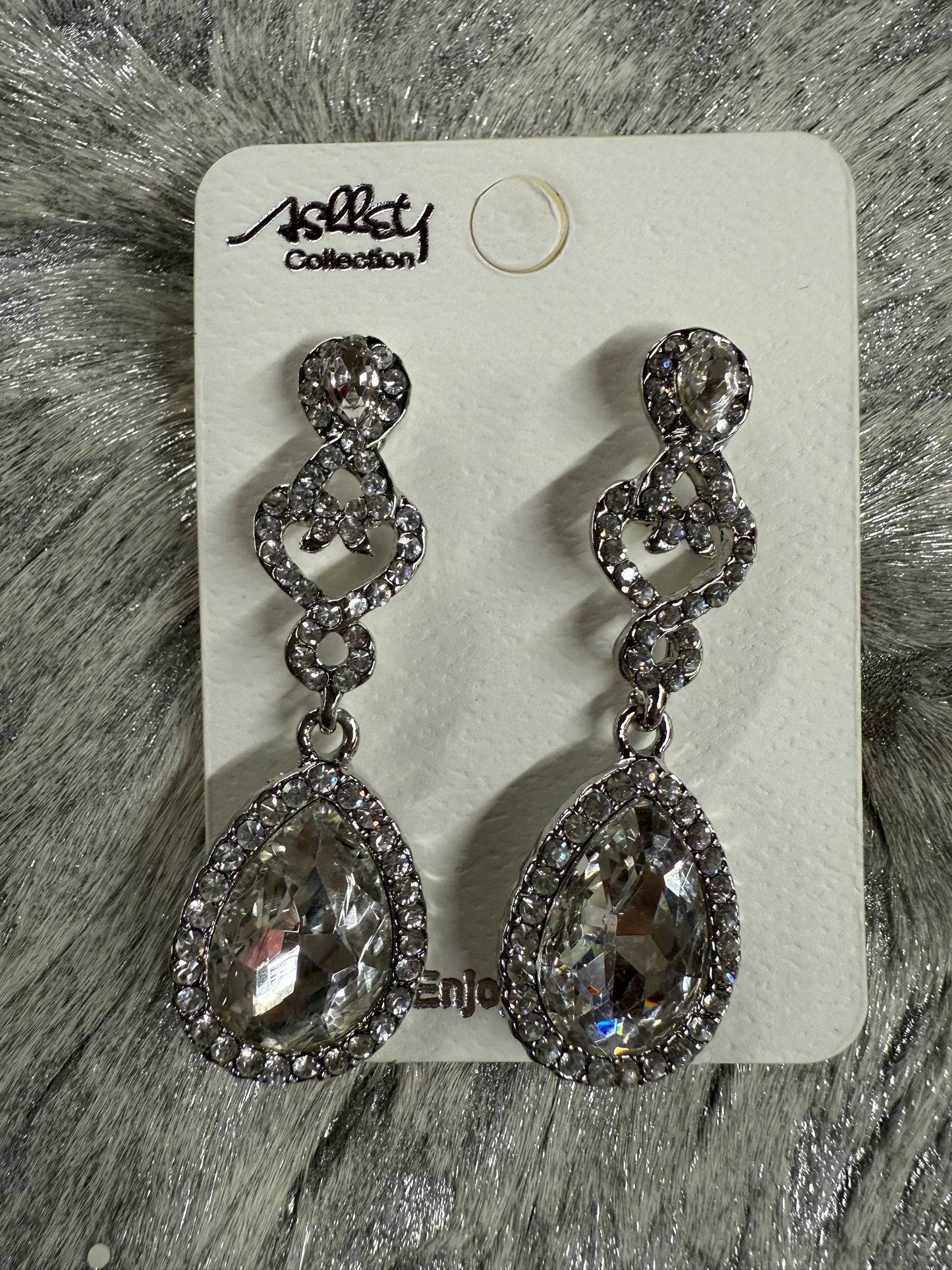 Tiered Crystal Earrings