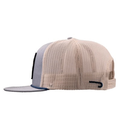 Lazy J Ranchwear Chambray & Tan Aztec Tribal Classic Rope Trucker Hat