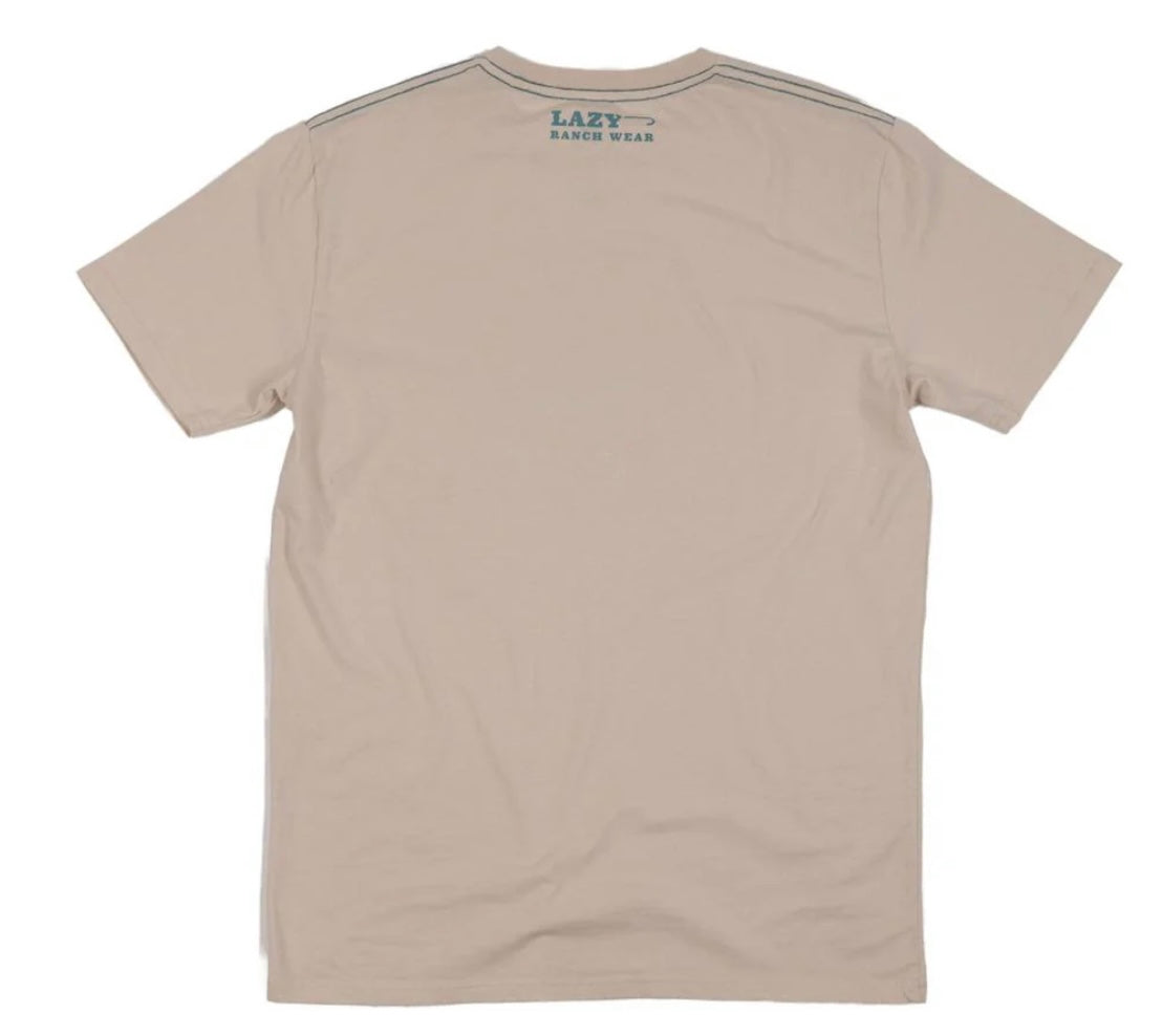 LAZY J RANCH RETRO STOCKMAN SHORT SLEEVE T-SHIRT - NATURAL