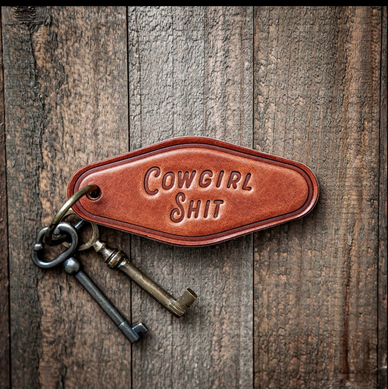 Leather Western Keychain Motel Style Sugarhouse