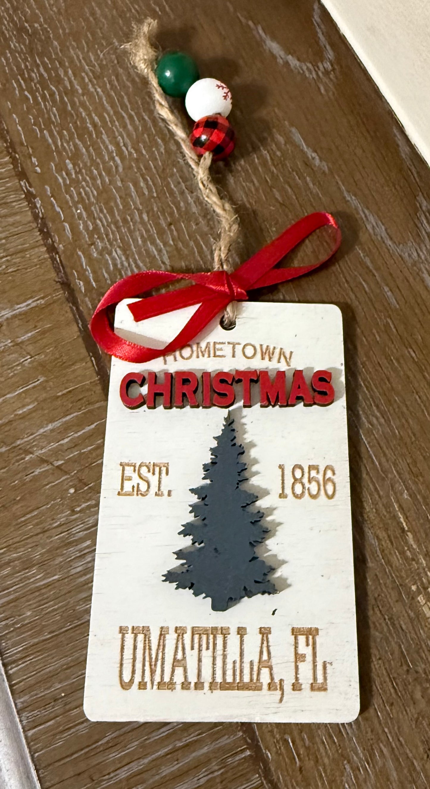 Lake County Florida Christmas ornament Umatilla, Eustis, Mt Dora
