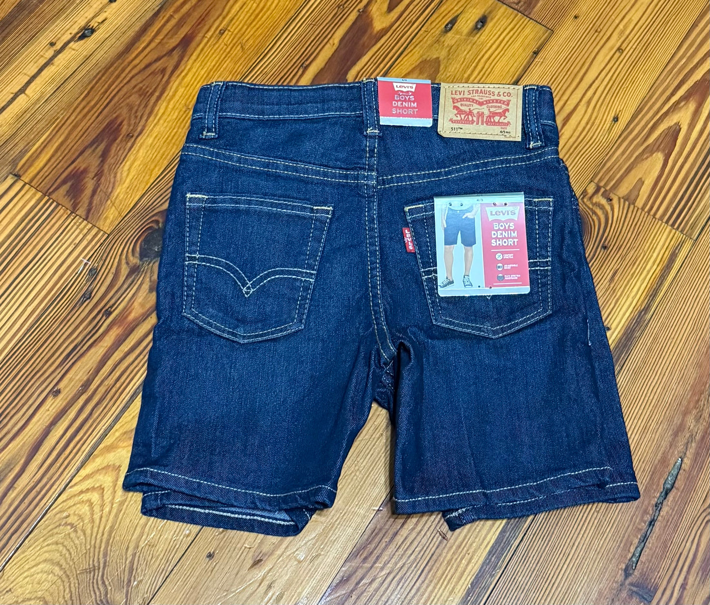 Levi’s Denim Boys Shorts. Adjustable Waist