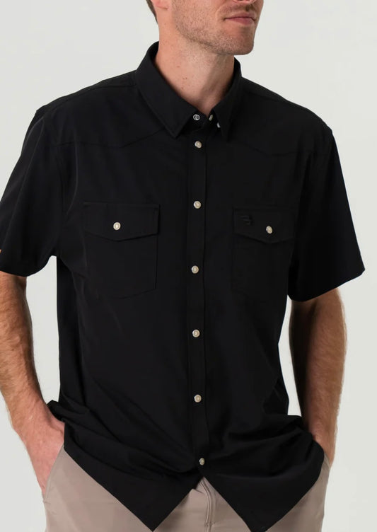 Black Performance Western Shirt