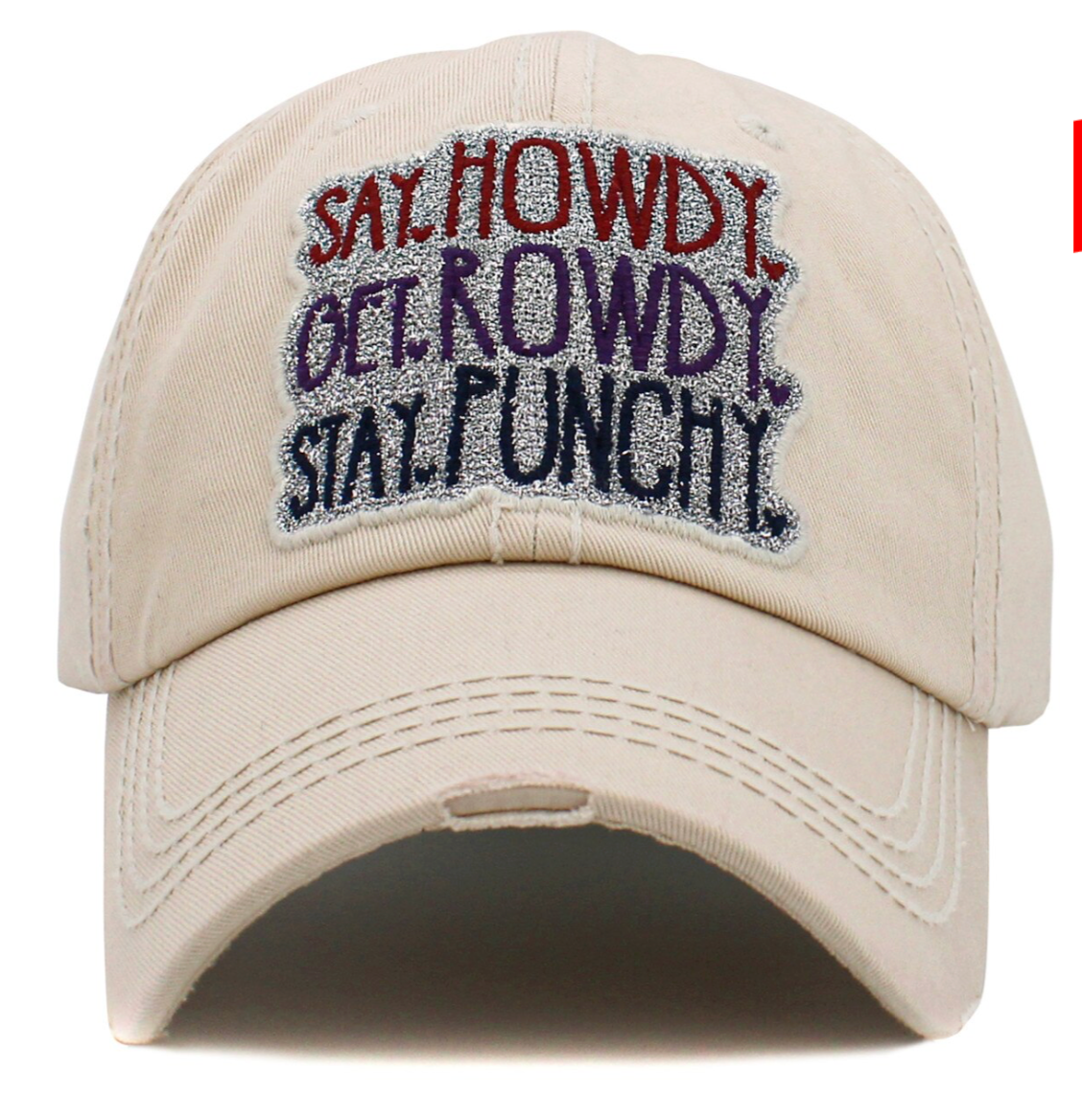SAY HOWDY WASHED VINTAGE BALLCAP