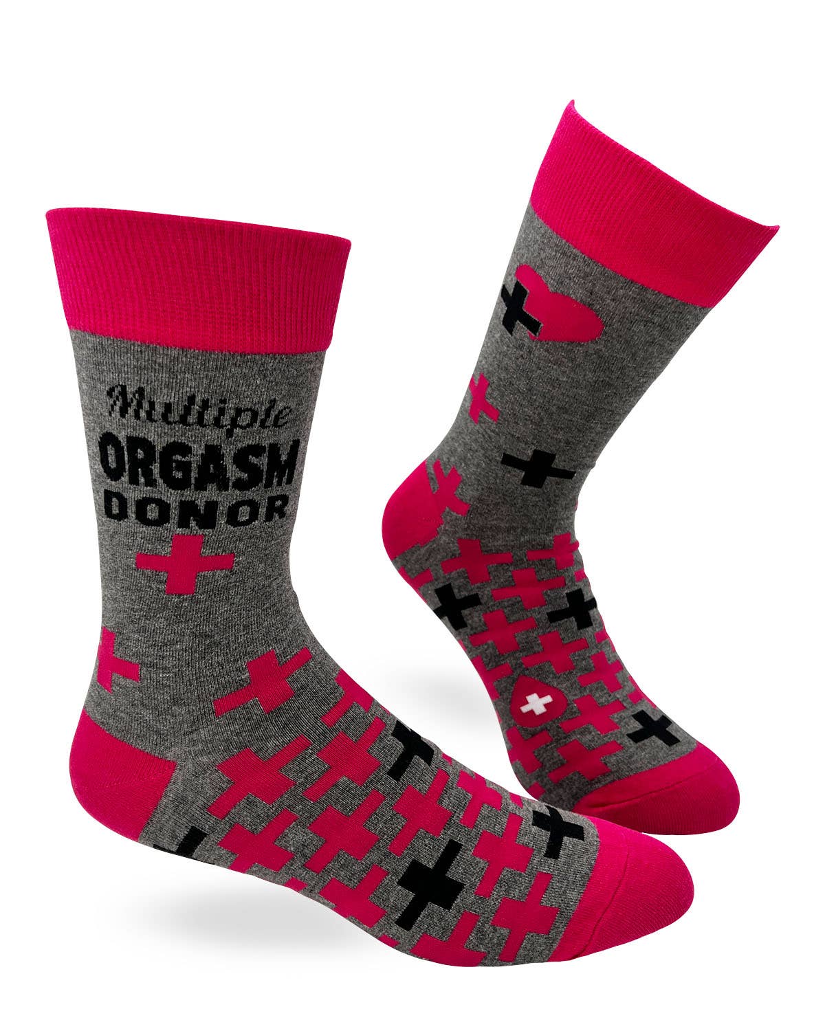 Multiple Orgasm Donor Men's Novelty Crew Socks Fab daz