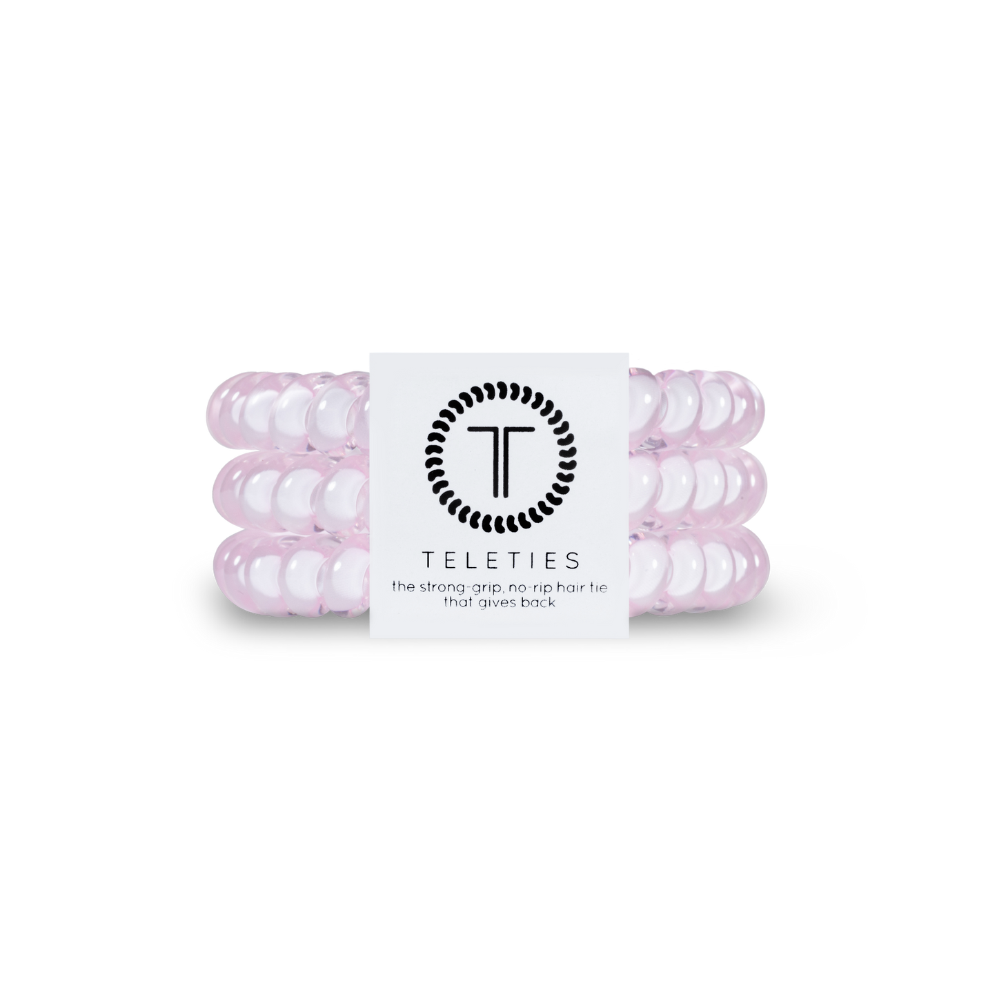 Spiral Hair Coils | Small | Rose Water Pink Hair Ties Teleties