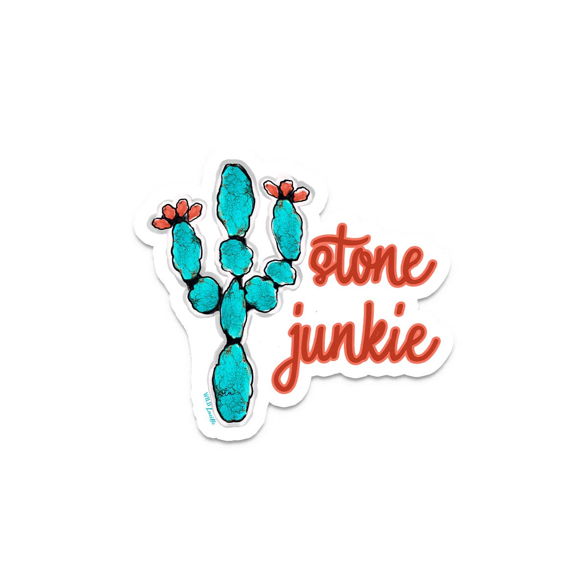 Stone Junkie Cactus - Western Sticker wild Lucile