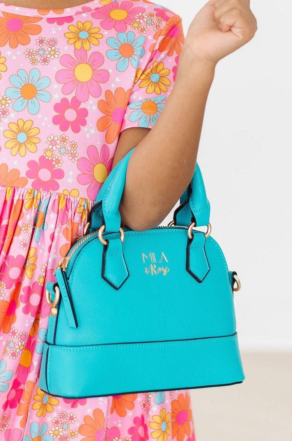 Caribbean Blue Girl's Crossbody Purse Mila