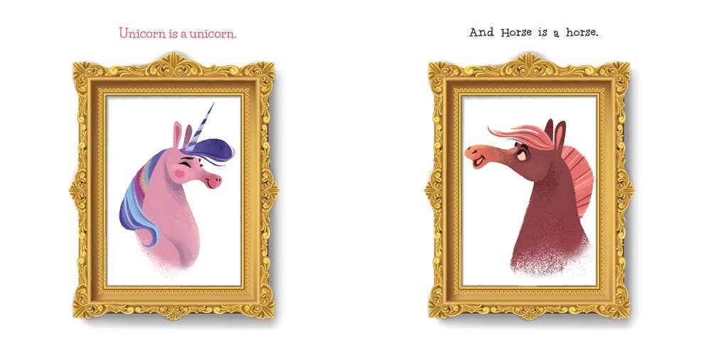 Unicorn and Horse are Friends Familius