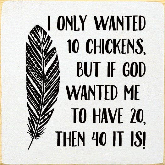 I Only Wanted 10 Chickens, But If God Wanted Me To Have 20..: Old Black