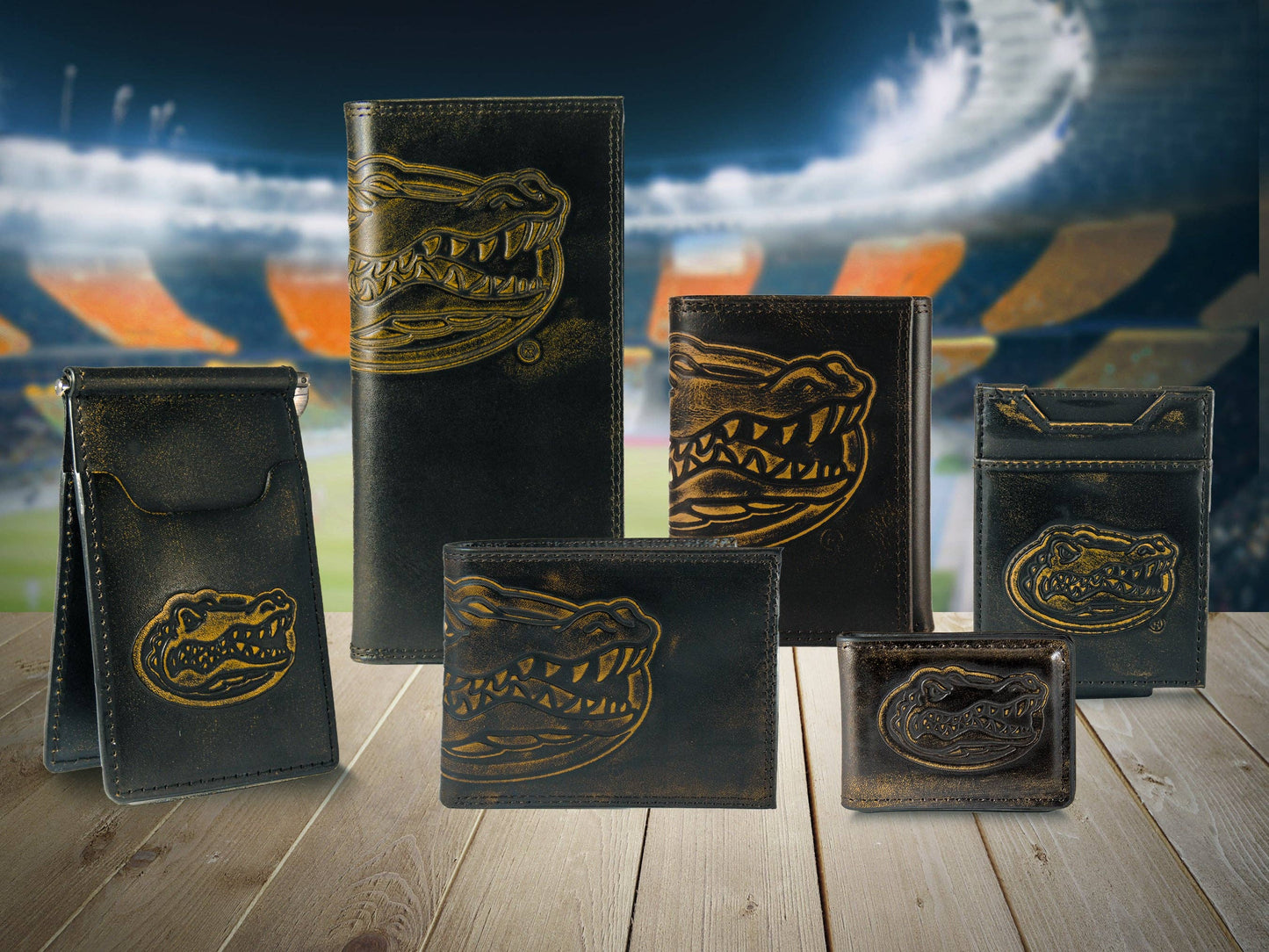 Florida Gators Zep Burnished Leather Bifold Wallet