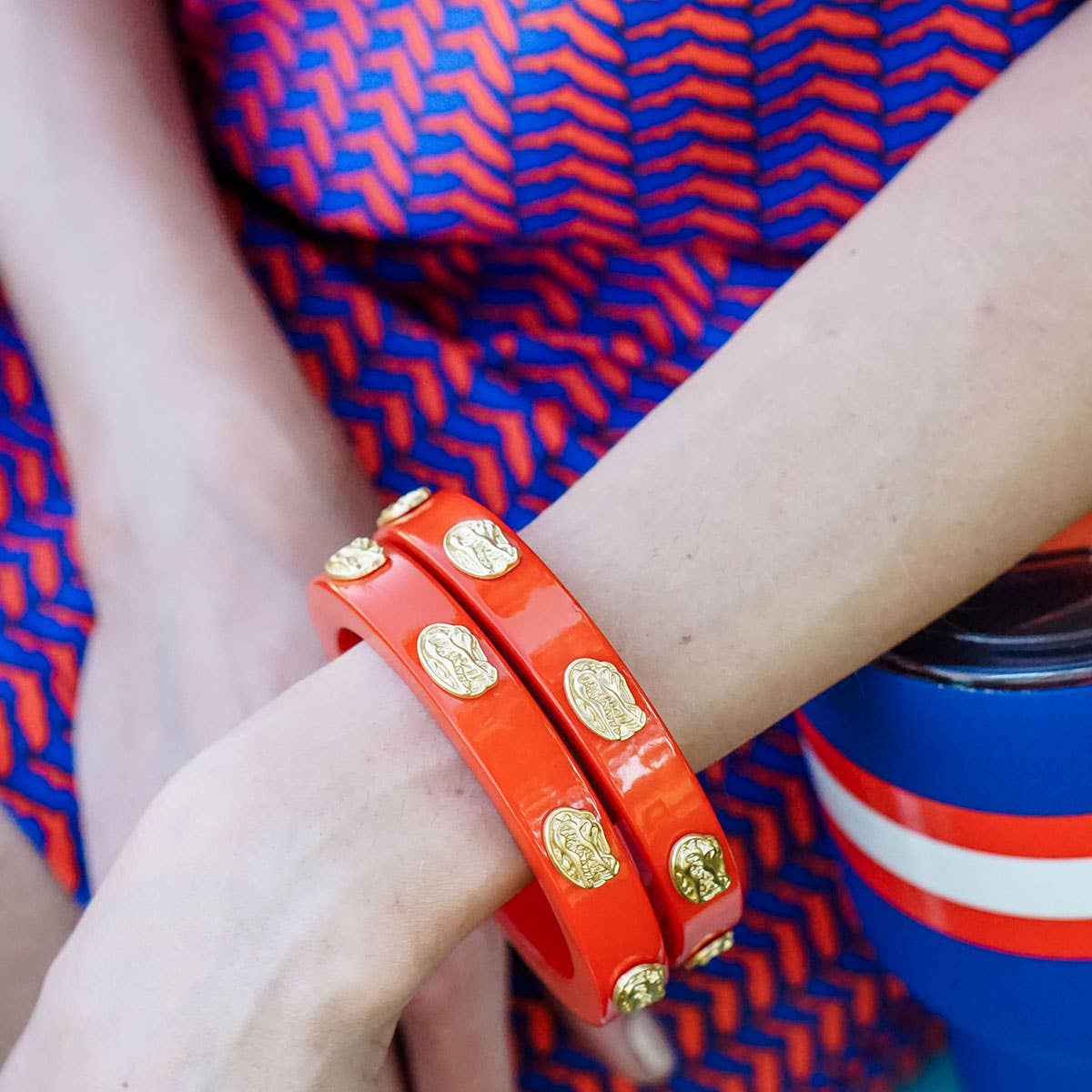 Florida Gators Resin Logo Bangle: Blue or Orange