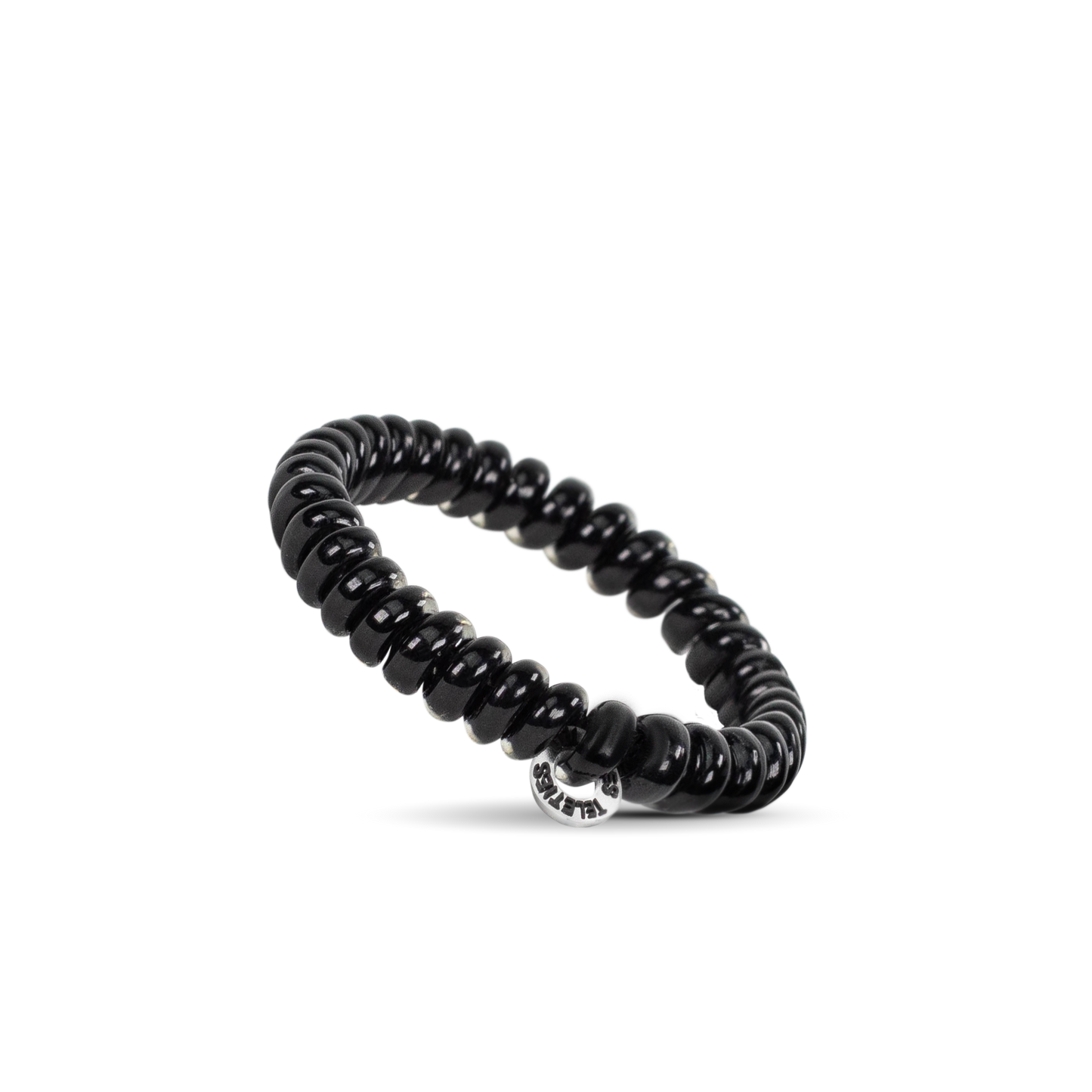 Spiral Hair Coils | Small | Jet Black Hair Ties Teleties