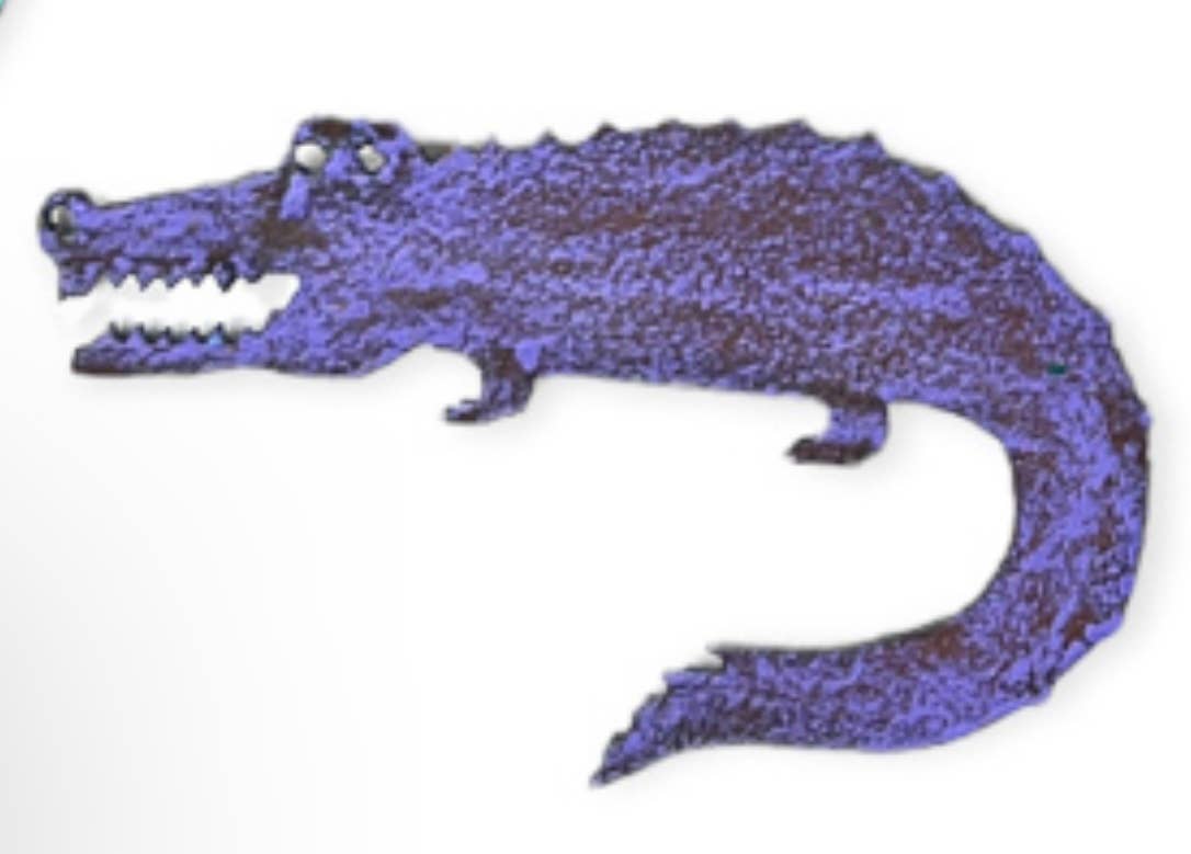 Alligator magnet nautical ocean gifts recycled metal gifts