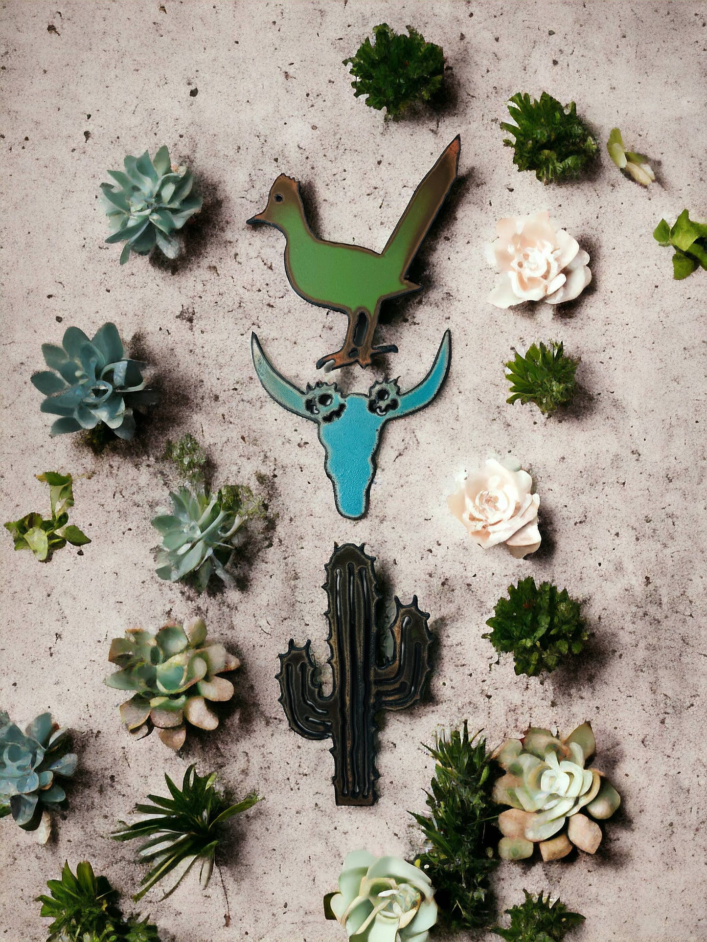 Buffalo skull, Cactus, or Roadrunner magnet Whimsie Western