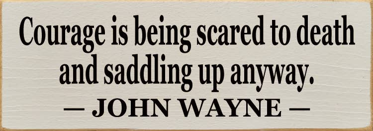 Courage Is Being Scared to Death: Old Cottage White