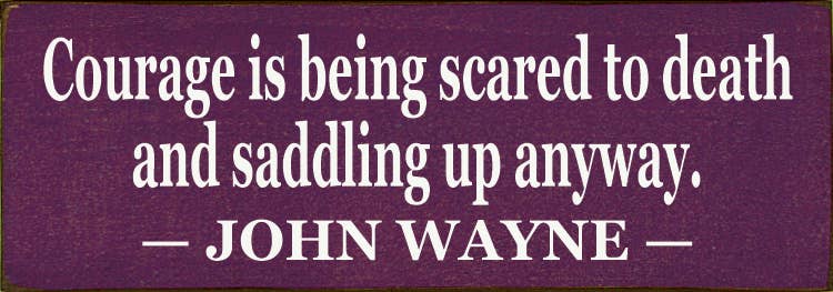 Courage Is Being Scared to Death: Old Cottage White