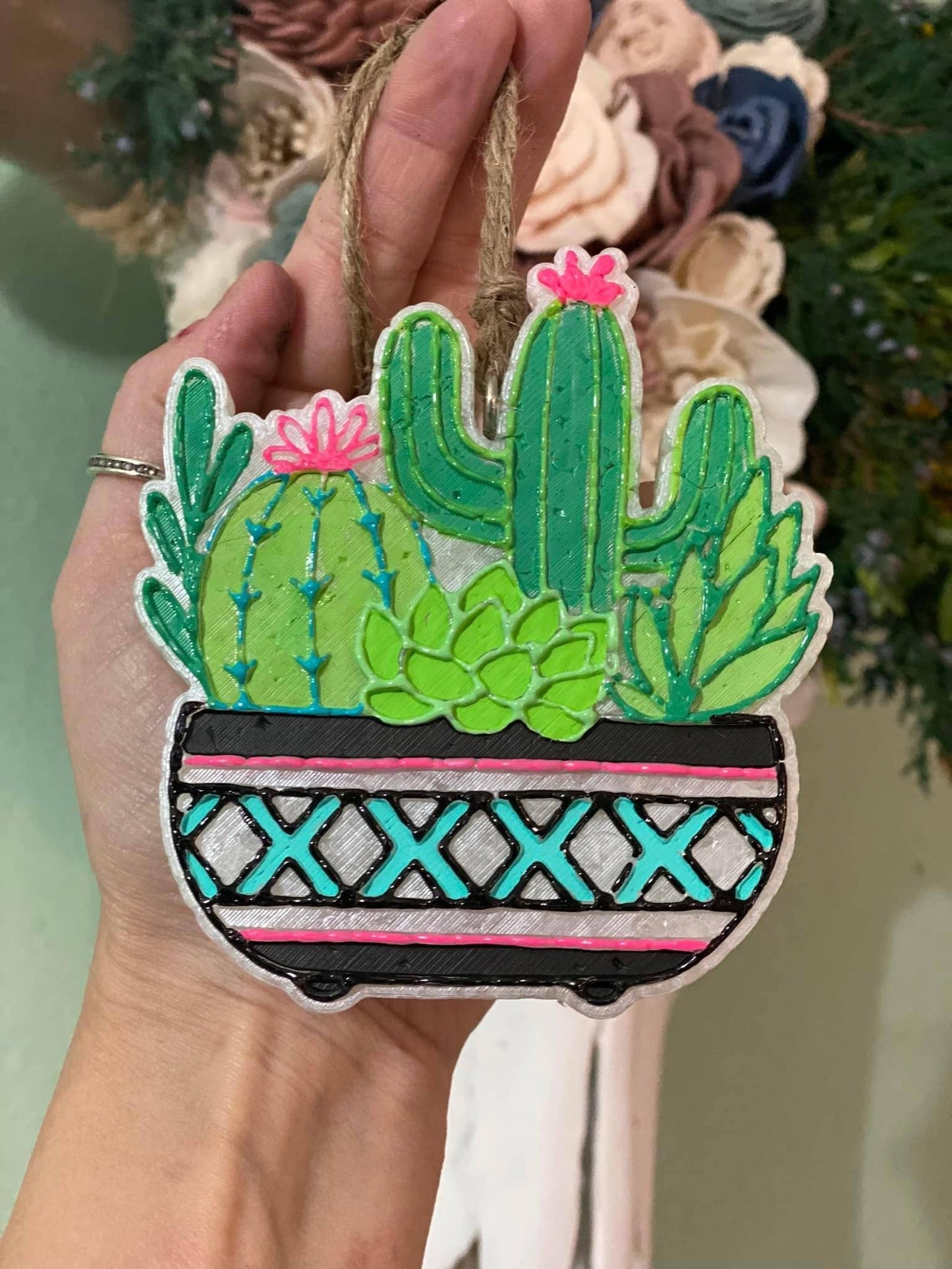 Succulent Cactus Freshie: Black Sea