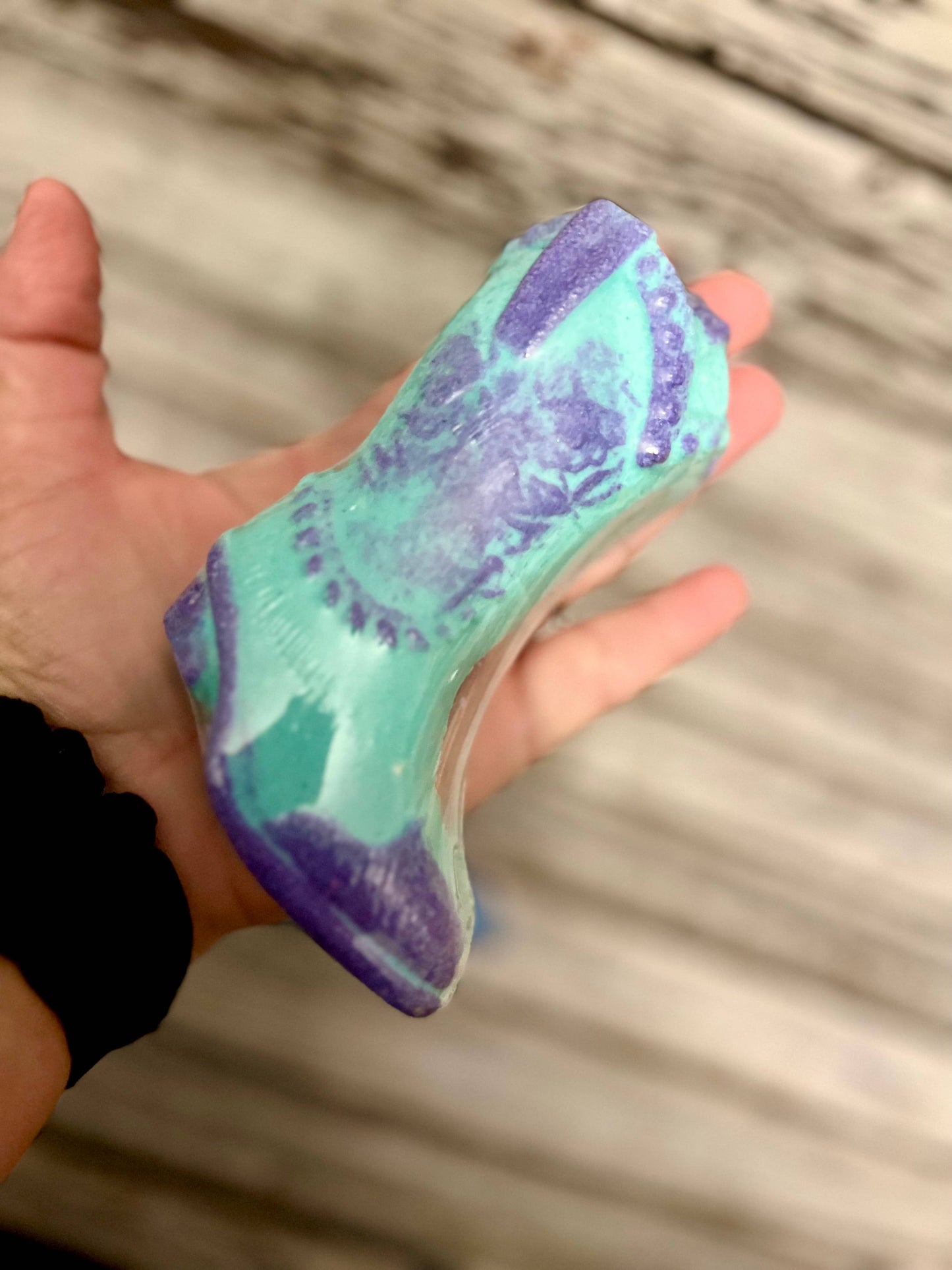 Cowgirl Boot Purple Bath Bomb: Lavender Sage Southern Fl