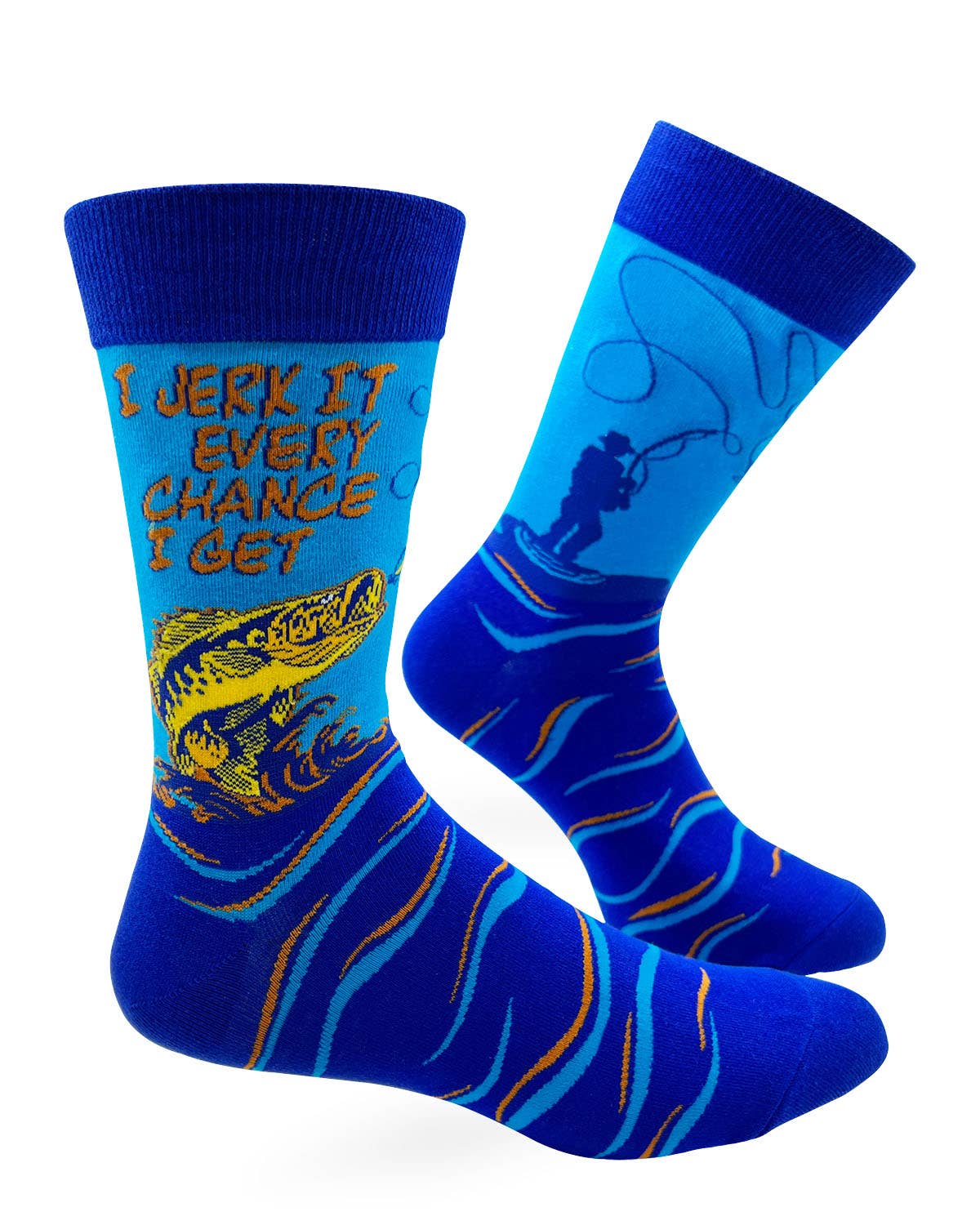 I Jerk It Every Chance I Get Men's Novelty Crew Socks Fab daz
