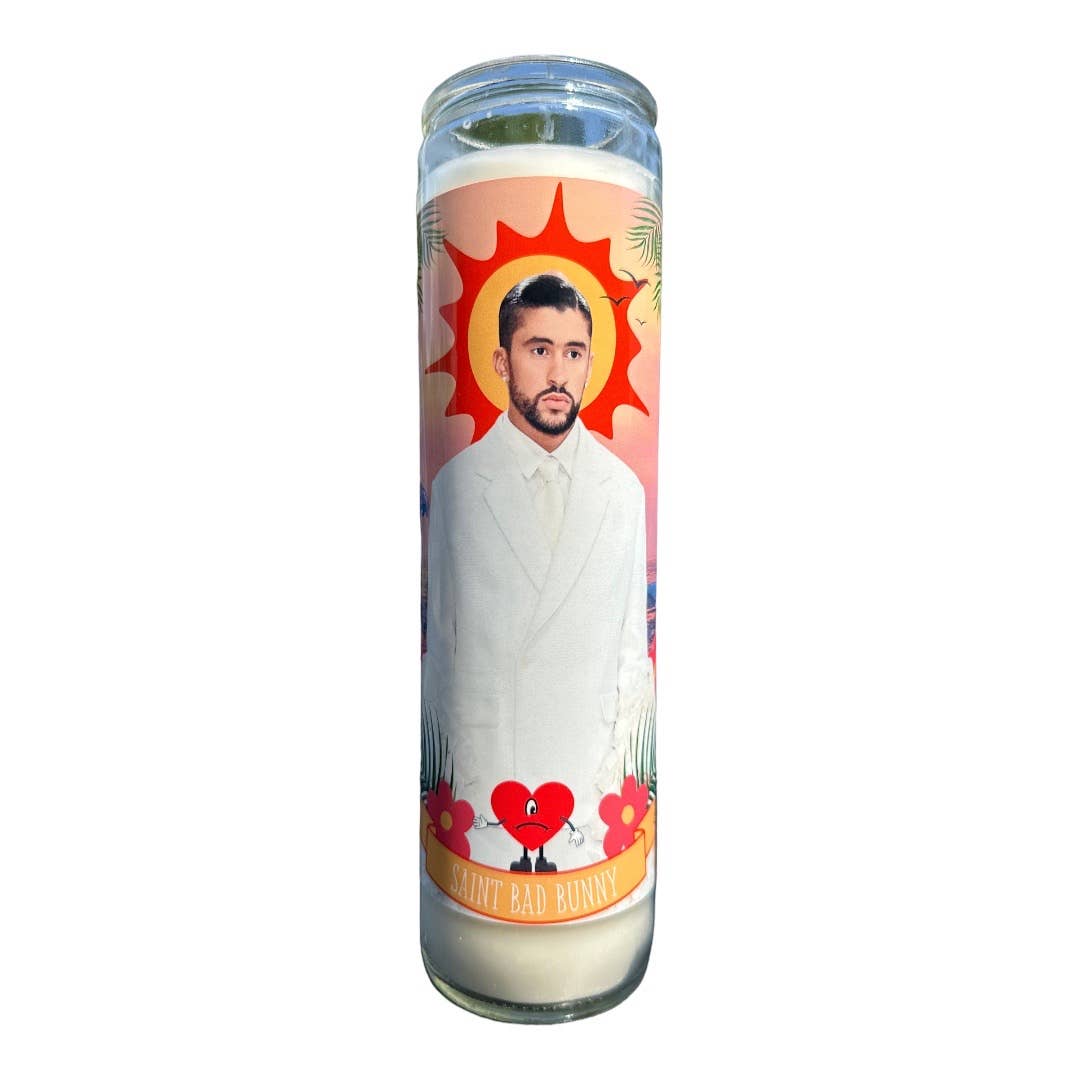 Bad Bunny Altar Candle