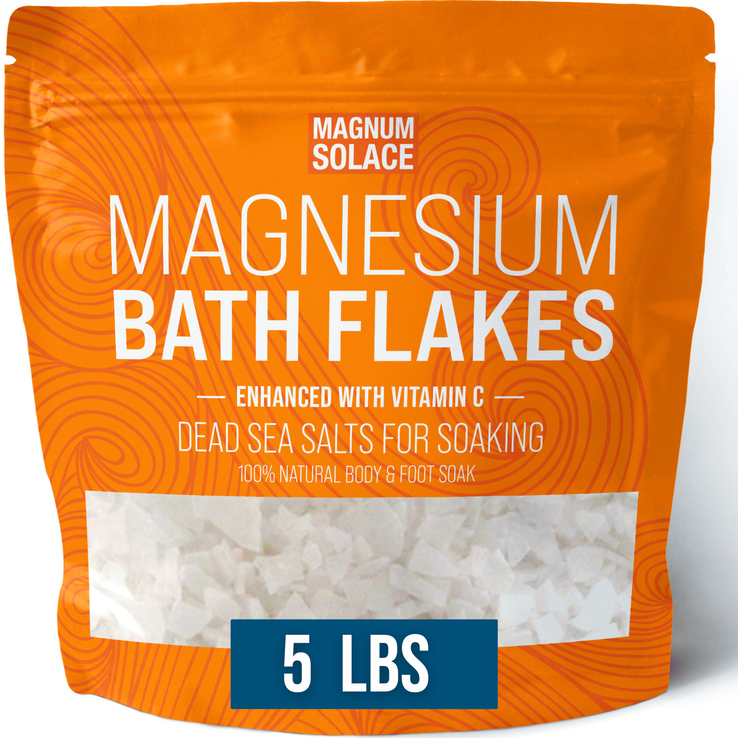 Magnesium Bath Flakes, Bath Soak With Vitamin C: 3LB Magnum