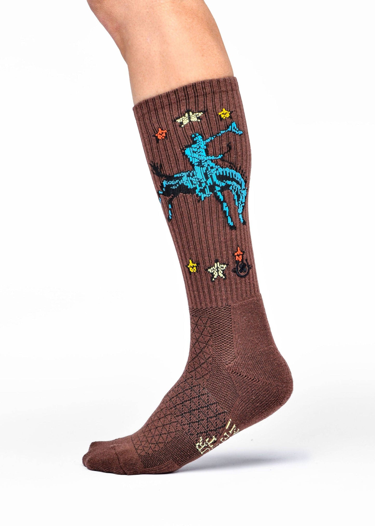 Fringe Long Live Brown Performance Socks Lucky Chuck