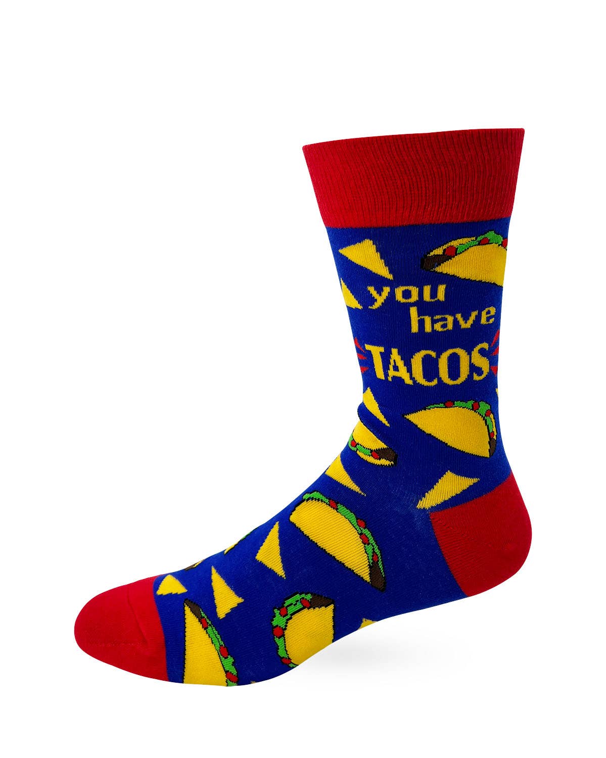 Go Away Unless You Have Tacos Men's Novelty Crew Socks Fab daz