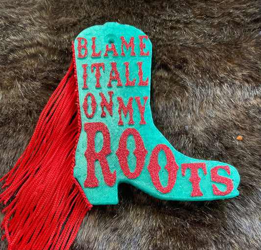 Blame it All on my Roots: painted Feather