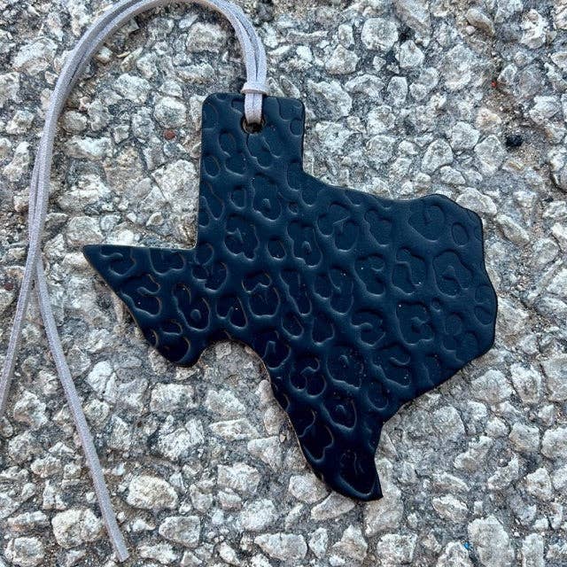 Texas Shape Leather Cheetah Air Freshie Fuchsia / Butt Naked Callahan