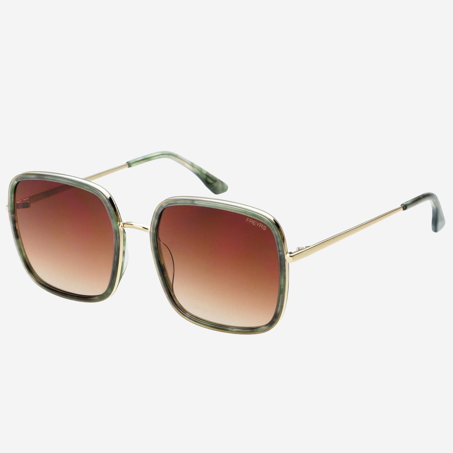 Cosmo Acetate Womens Square Sunglasses : Emerald Green Freyrs