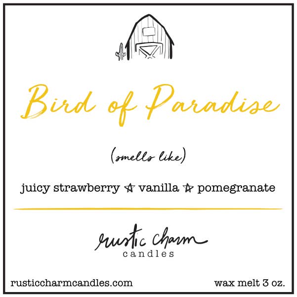 Bird of Paradise Candle-Rustic Charm