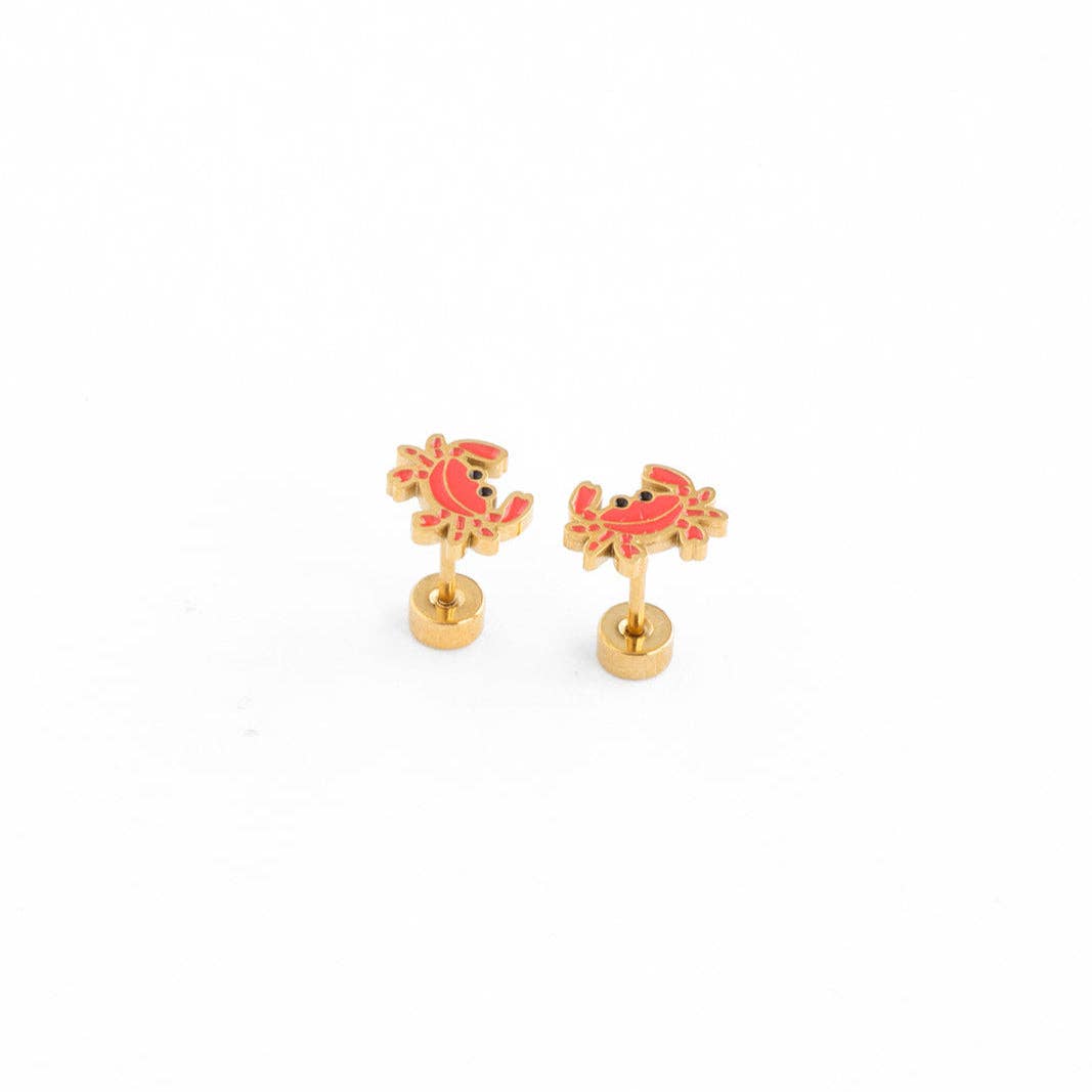 Crab Stud Earrings Pip Pop