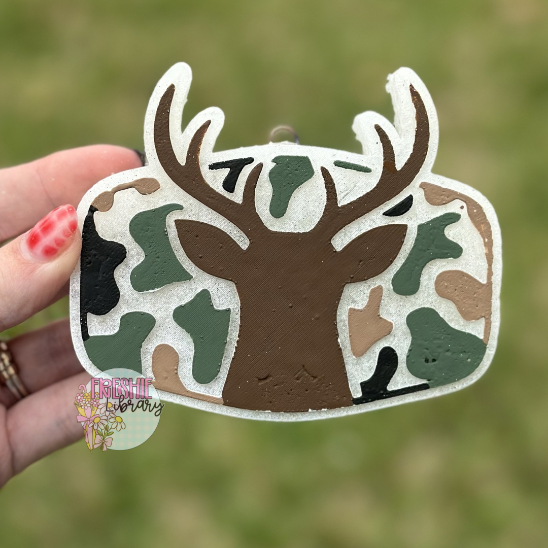 Camo Deer Car Freshie
