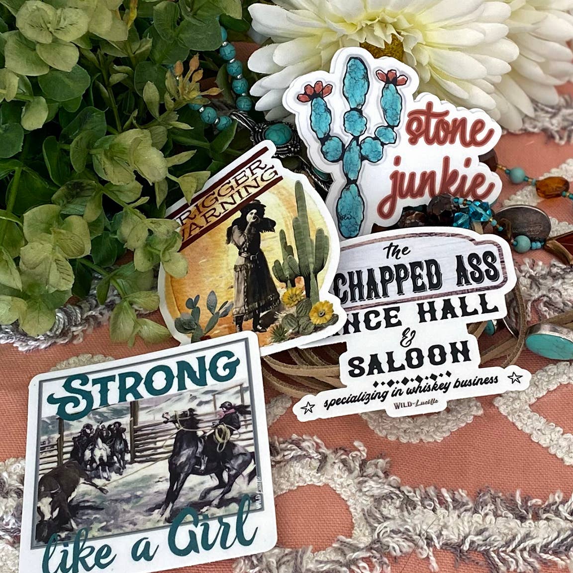 Stone Junkie Cactus - Western Sticker wild Lucile