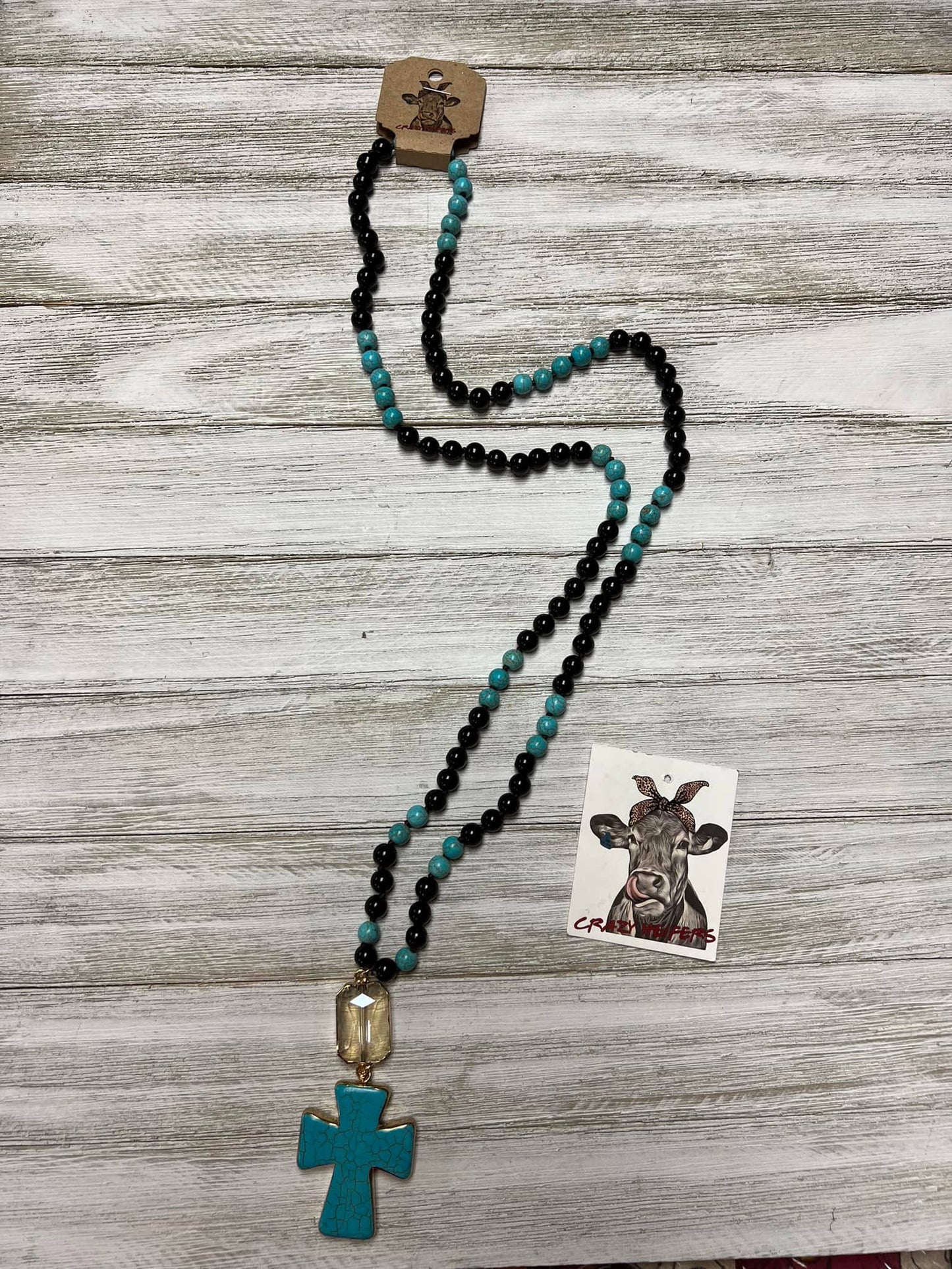 CHW Boho Cross Pendant Necklace