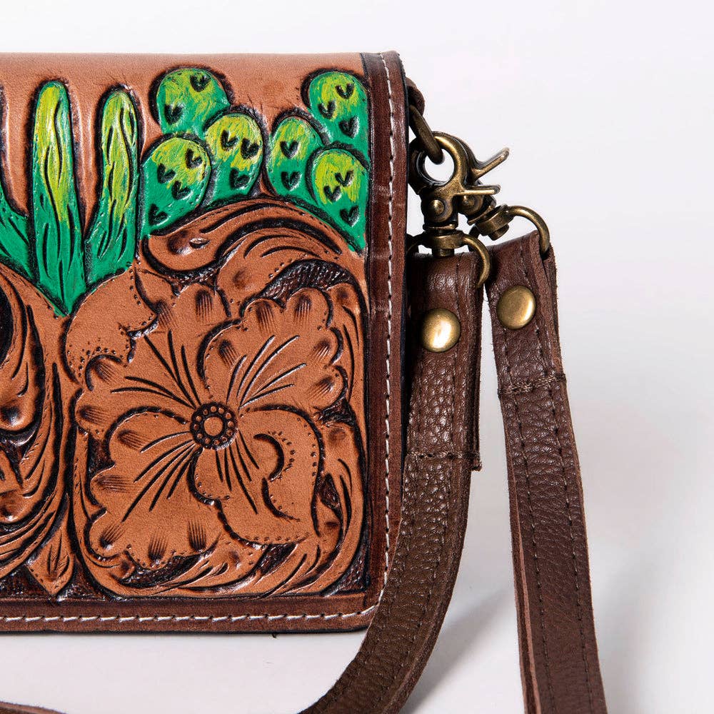 Cowgirl or Cactus Organiser Genuine Western Leather Women: LS western