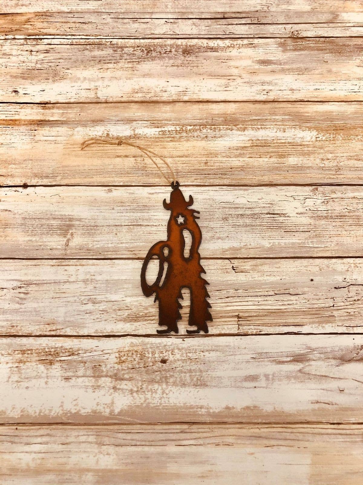 Cowboy Image Ornament Ironworks