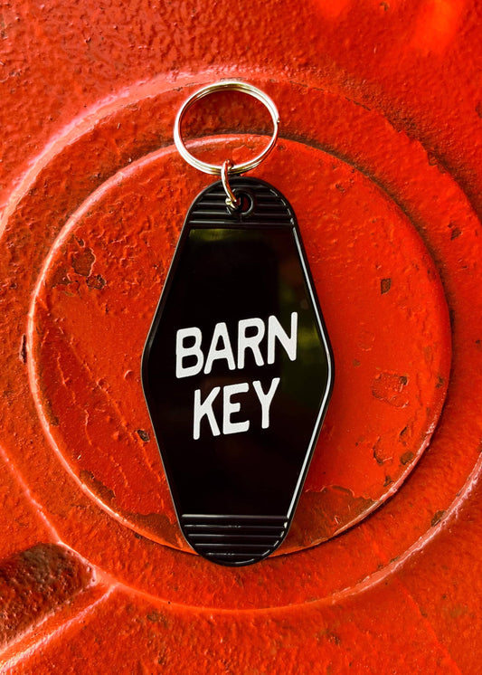 BARN KEY - Black Vintage Motel Keychains