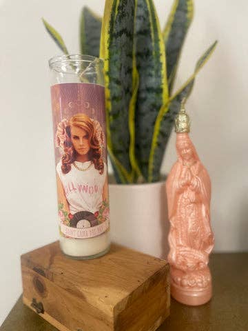 Lana Del Rey Altar Candle