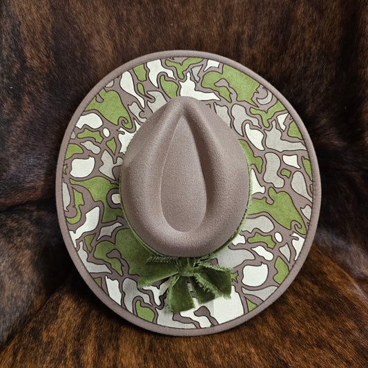 LaserEngraved & Hand-painted Camouflage Hat