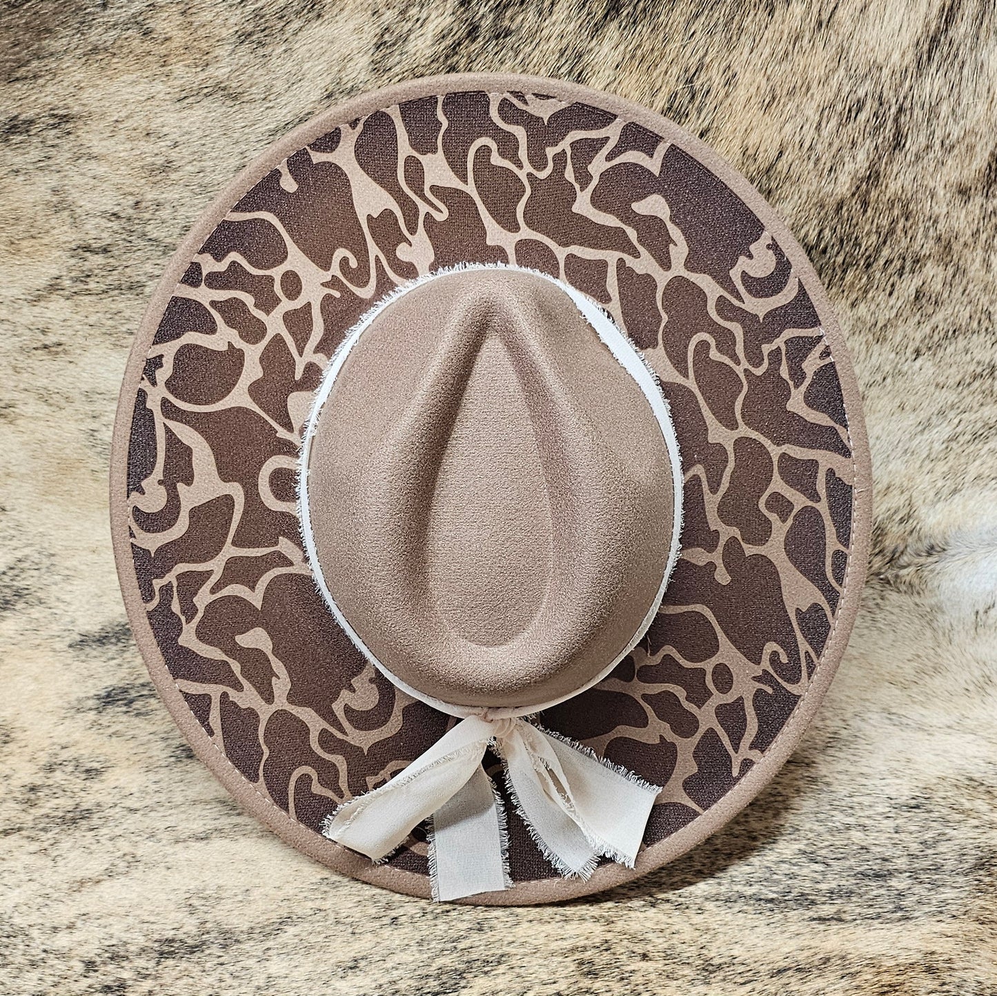 Laser-Engraved Camouflage Cowboy Hat