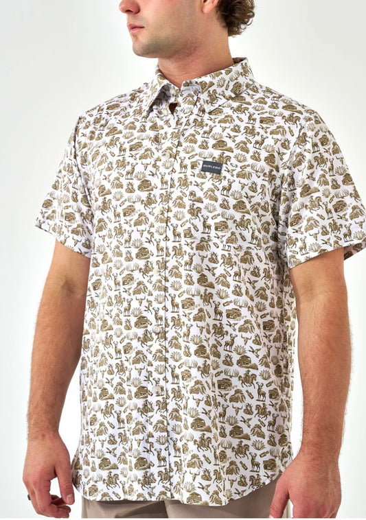 Into The Wild Performance Button Up Burlebo