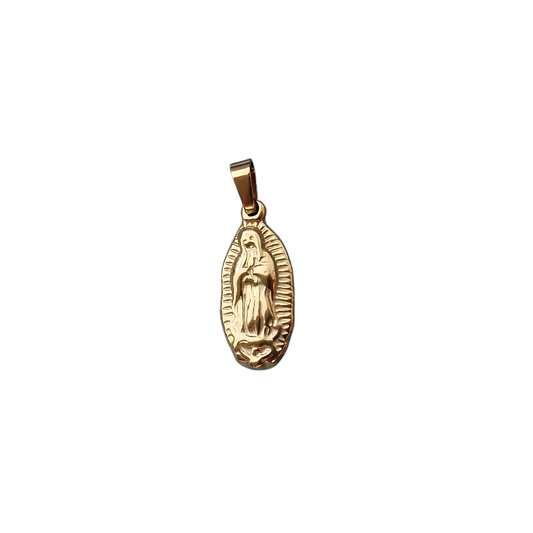 Our Lady of Guadalupe Charm ~ 18k Stainless Steel Deep South