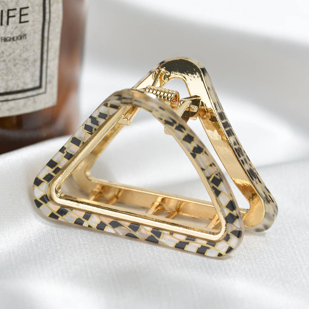French Minimalist Triangular Claw Clip, Eco-Friendly: Diva